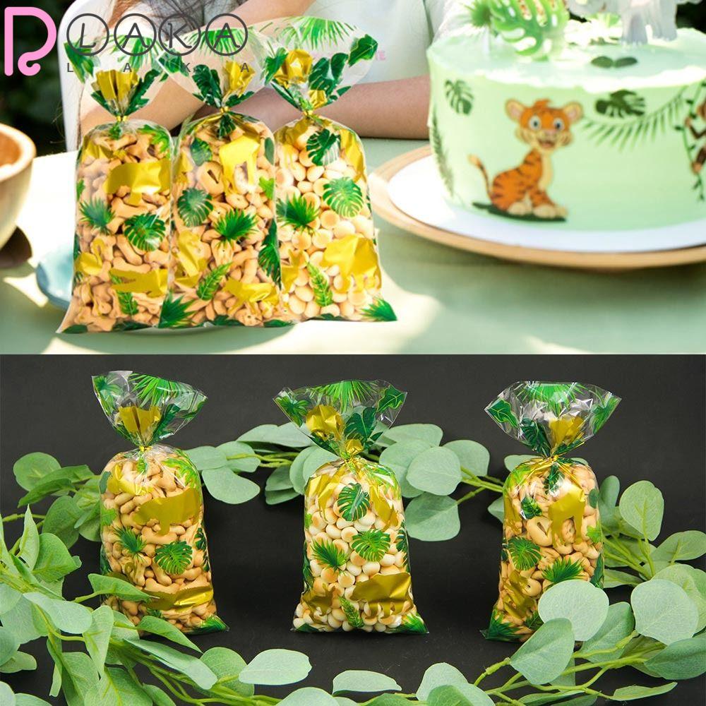 LAKAMIER Set 50 / 100 Túi Đựng Kẹo 12.5cmx27.5cm Có Dây Buộc Sáng Tạo Cho Tiệc Mừng Em Bé