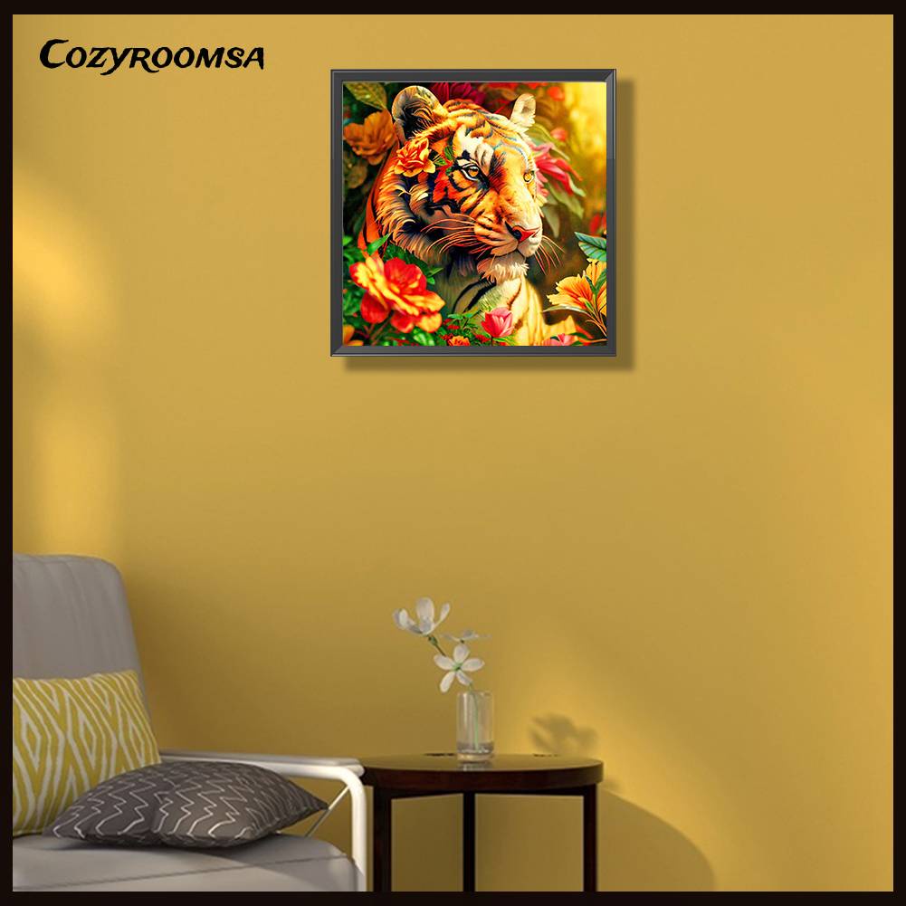 Tranh Đính Đá Kim Cương Toàn Bộ 5D DIY Hình Vẽ Hổ