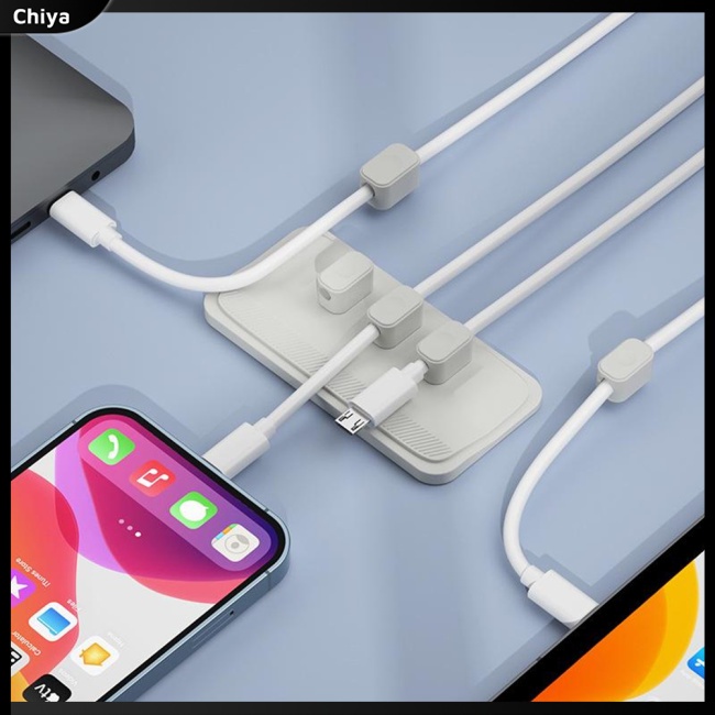 Giá Đỡ Cố Định Dây Cáp Sạc Có Nam Châm Tự Dính Tiện Lợi