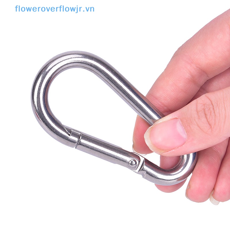 Móc Khóa Carabiner Thao Tác Nhanh Bằng Thép Không Gỉ 304