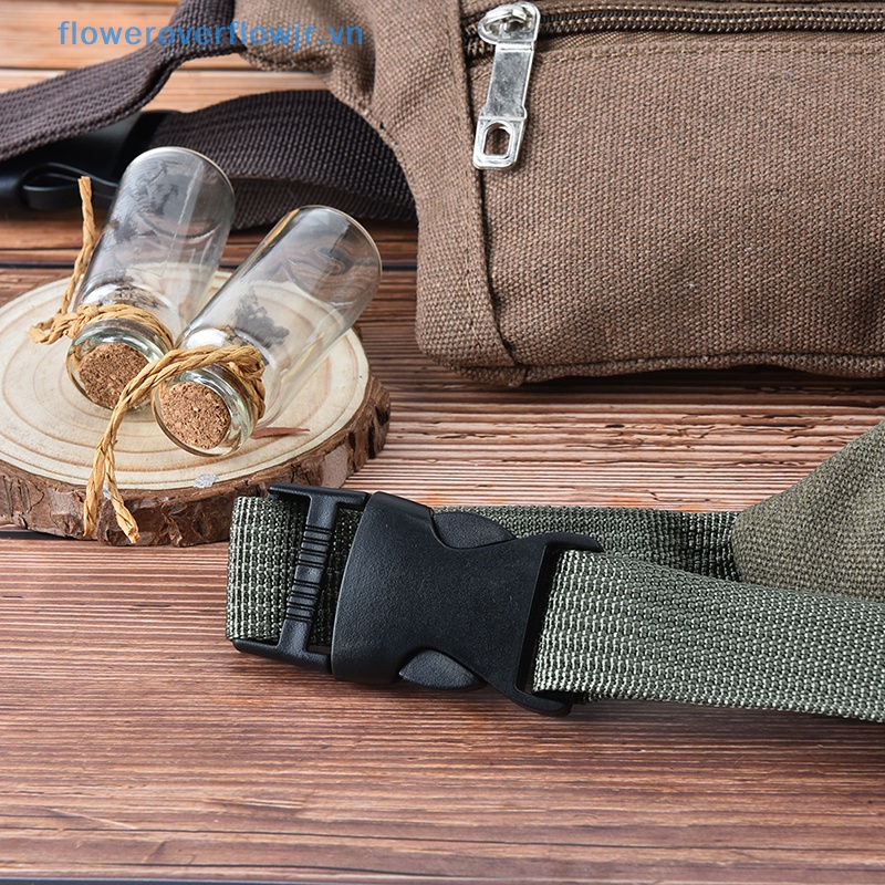 1 Túi Đeo Thắt Lưng Bằng Vải canvas Sức Chứa Lớn Có Khóa Kéo Dùng Khi Chạy Bộ / Cắm Trại / Leo Núi