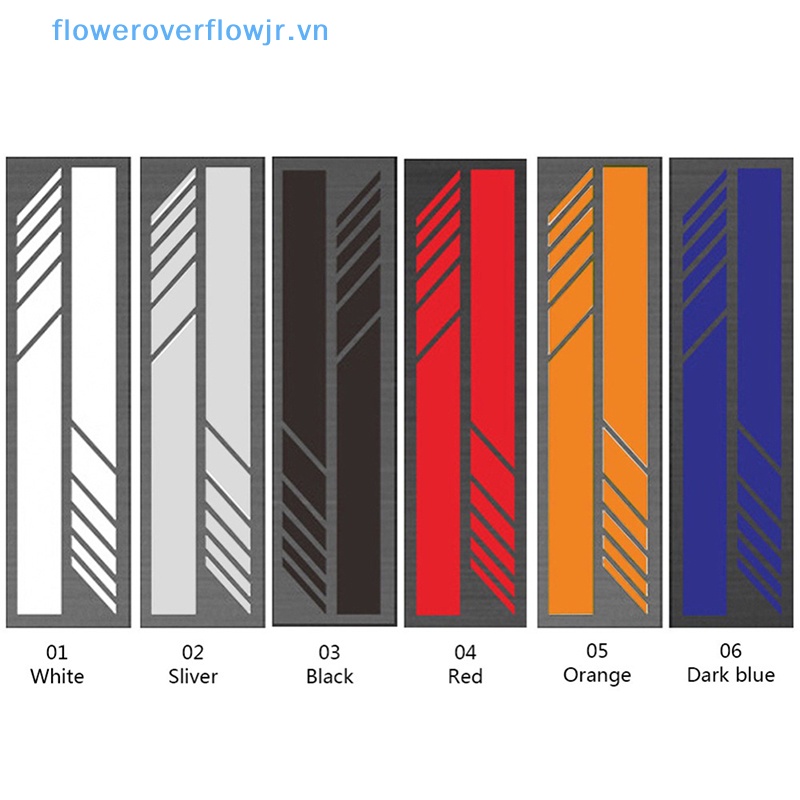 Bộ 2 Miếng Dán Phản Quang 14 * 3cm Trang Trí Gương Chiếu Hậu Xe Hơi