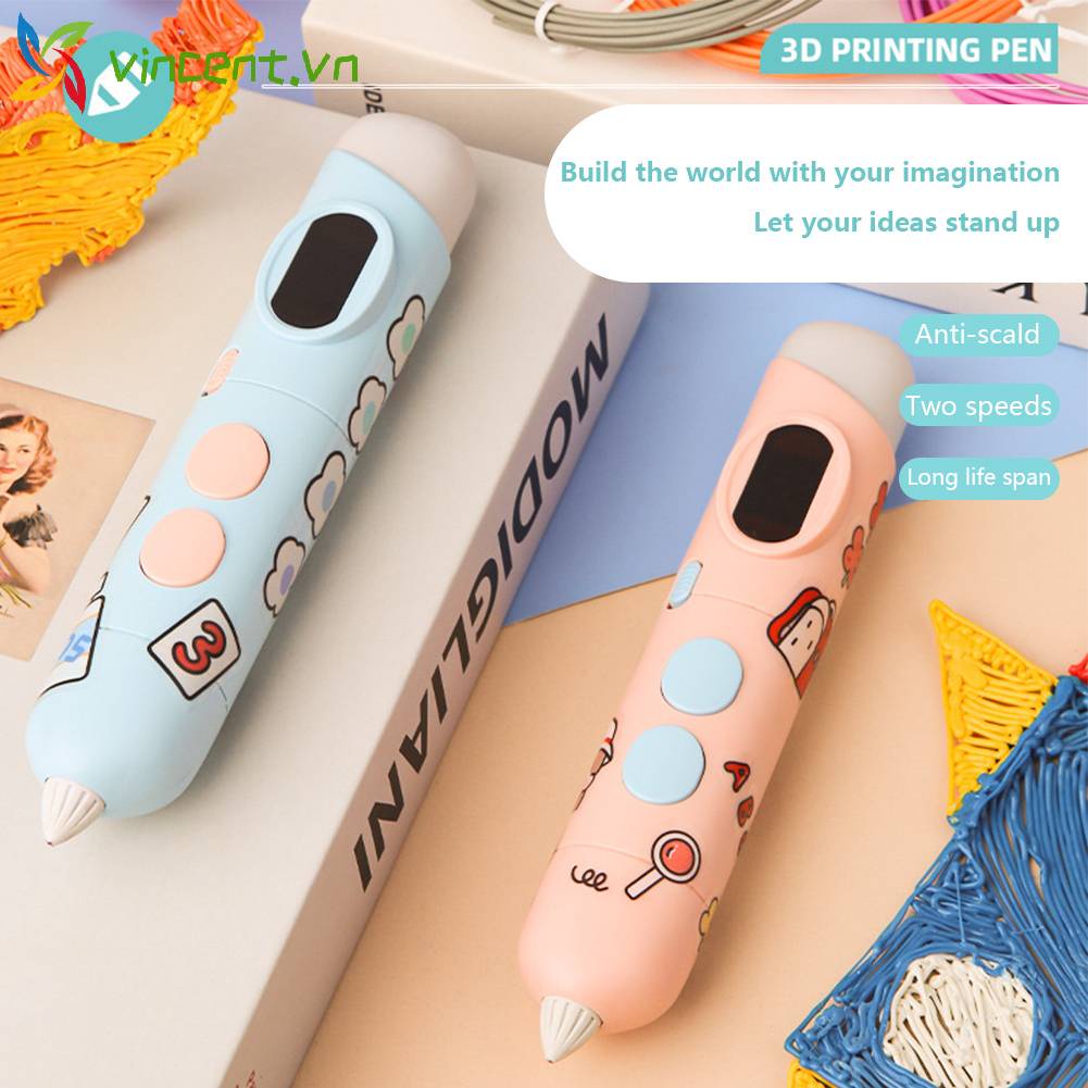 Bút Vẽ 3D Nhiệt Độ Thấp Dùng Làm Quà Tặng Sinh Nhật Cho Bé