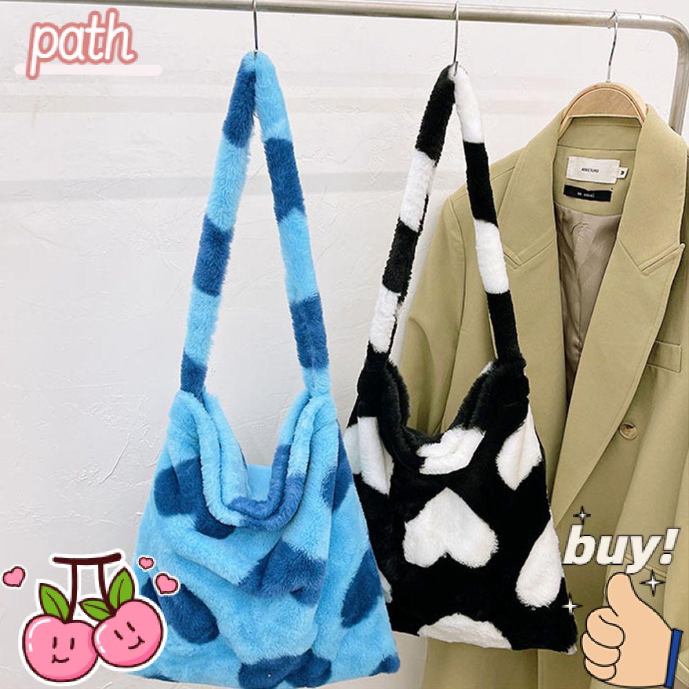 PATH Túi Xách Lông Xù Xinh Xắn Thời Trang Cho Nữ
