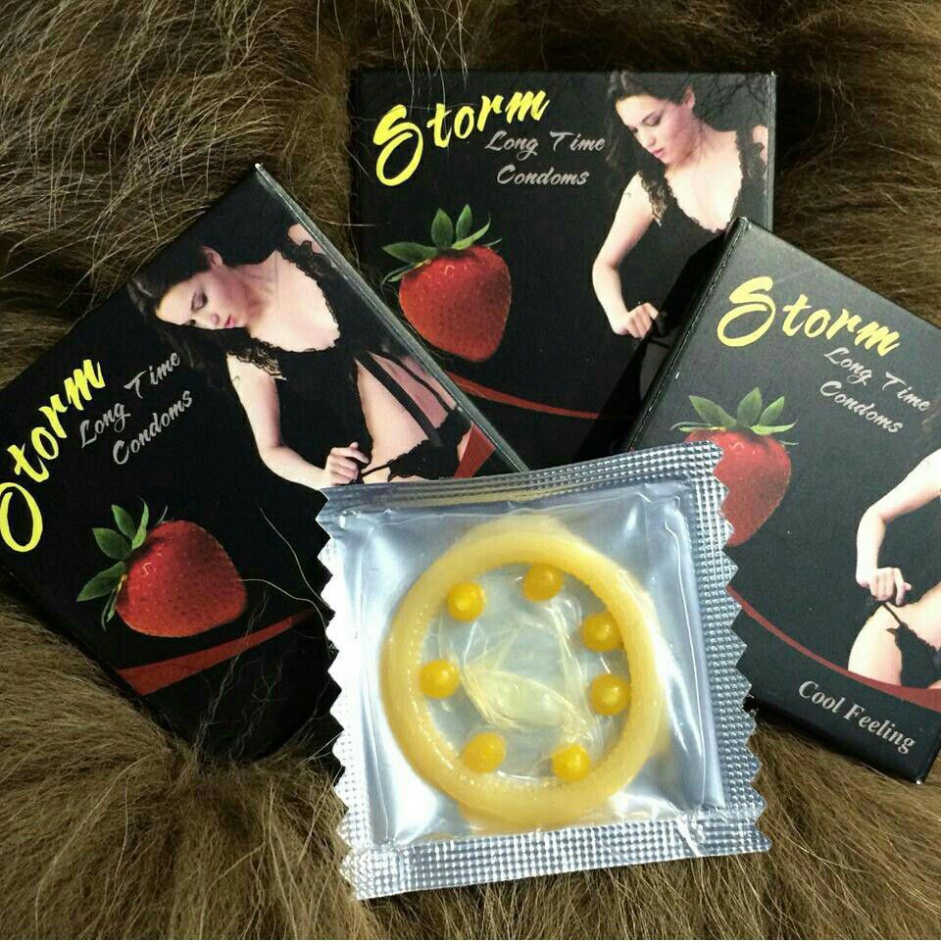Combo 3 Hộp Bao Cao Su Storm [Thái Lan] BCS Gai Có 7 Viên Bi To