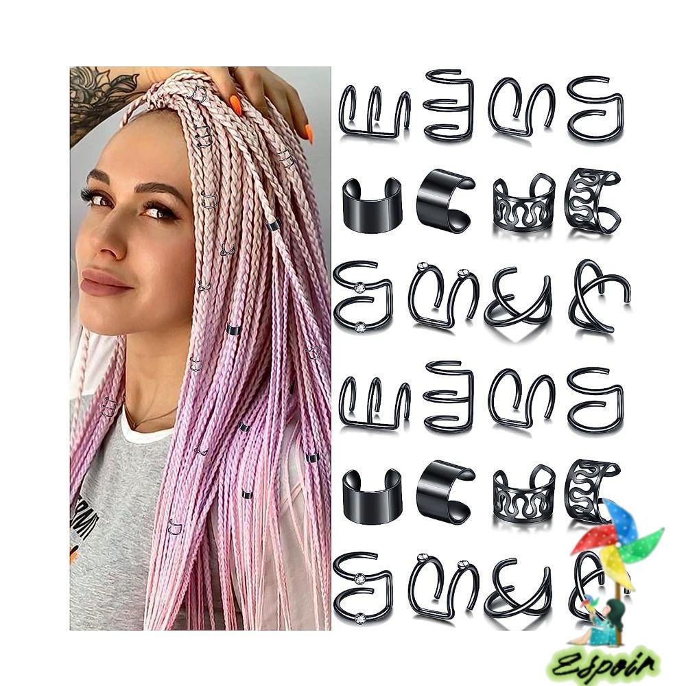 ESPO Khuyên Xỏ Bằng Hợp Kim Không Xỏ Màu Đen / Bạc Trang Sức Hóa Trang Halloween