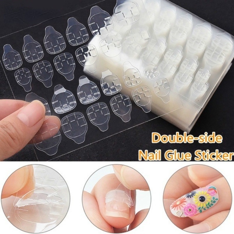 Miếng Dán Móng Tay Trong Suốt Siêu Mỏng Chống Nước DIY