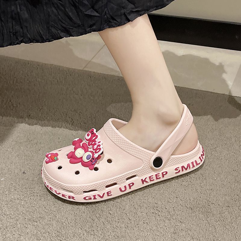 Dép Sandal Đế Mềm Họa Tiết Hoạt Hình Dễ Thương Cho Nữ