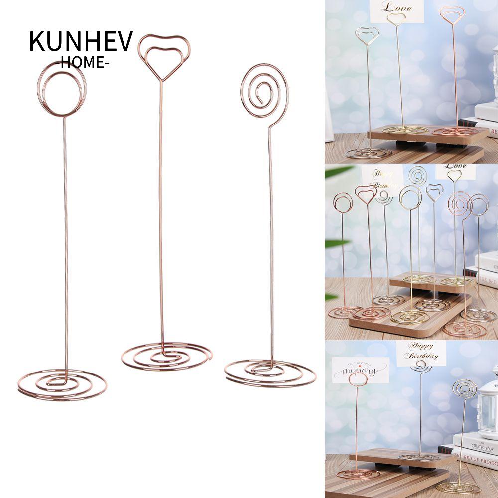 KUNHEV 1 Kẹp Giấy Kim Loại Hình Trái Tim Thời Trang