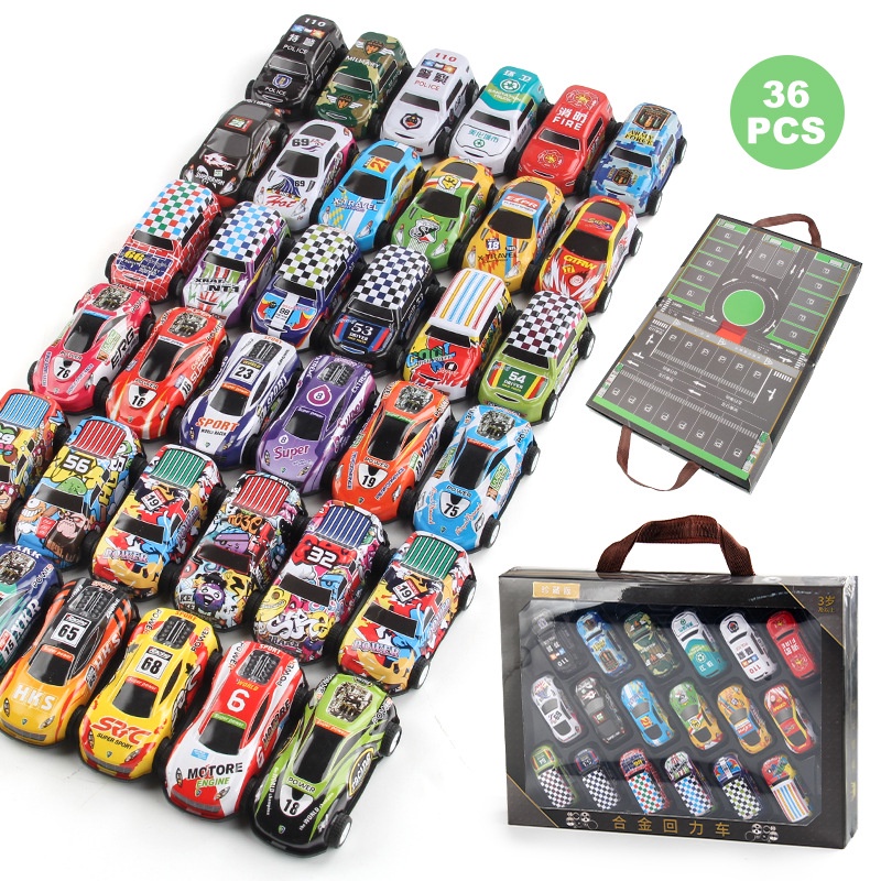 Bộ 36 Mô Hình Xe Đua Bằng Hợp Kim Tỉ Lệ 1: 72