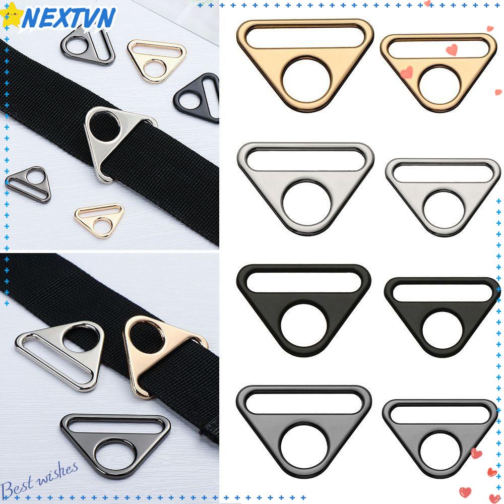 NEXTVN Bộ 8 Vòng Khóa Dây Túi Xách Hình Tam Giác 25mm Bằng Kim Loại Có Thể Điều Chỉnh