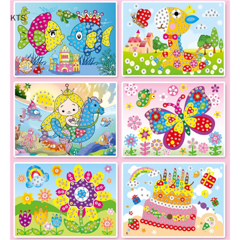 Bộ Tranh Đính Đá 5D Tự Làm Họa Tiết Hoạt Hình