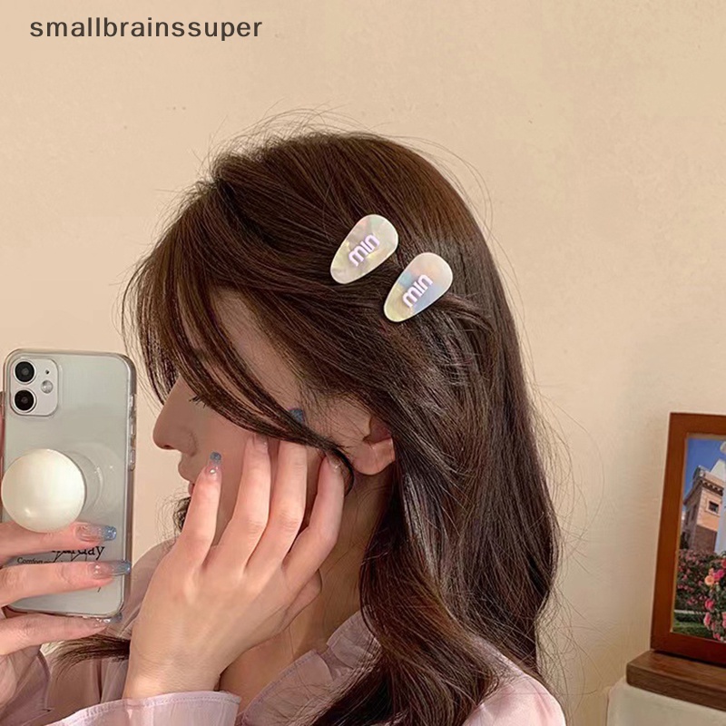 Kẹp Tóc Nhỏ Màu Tím Hình Giọt Nước Đơn Giản Thời Trang Cho Nữ SBS