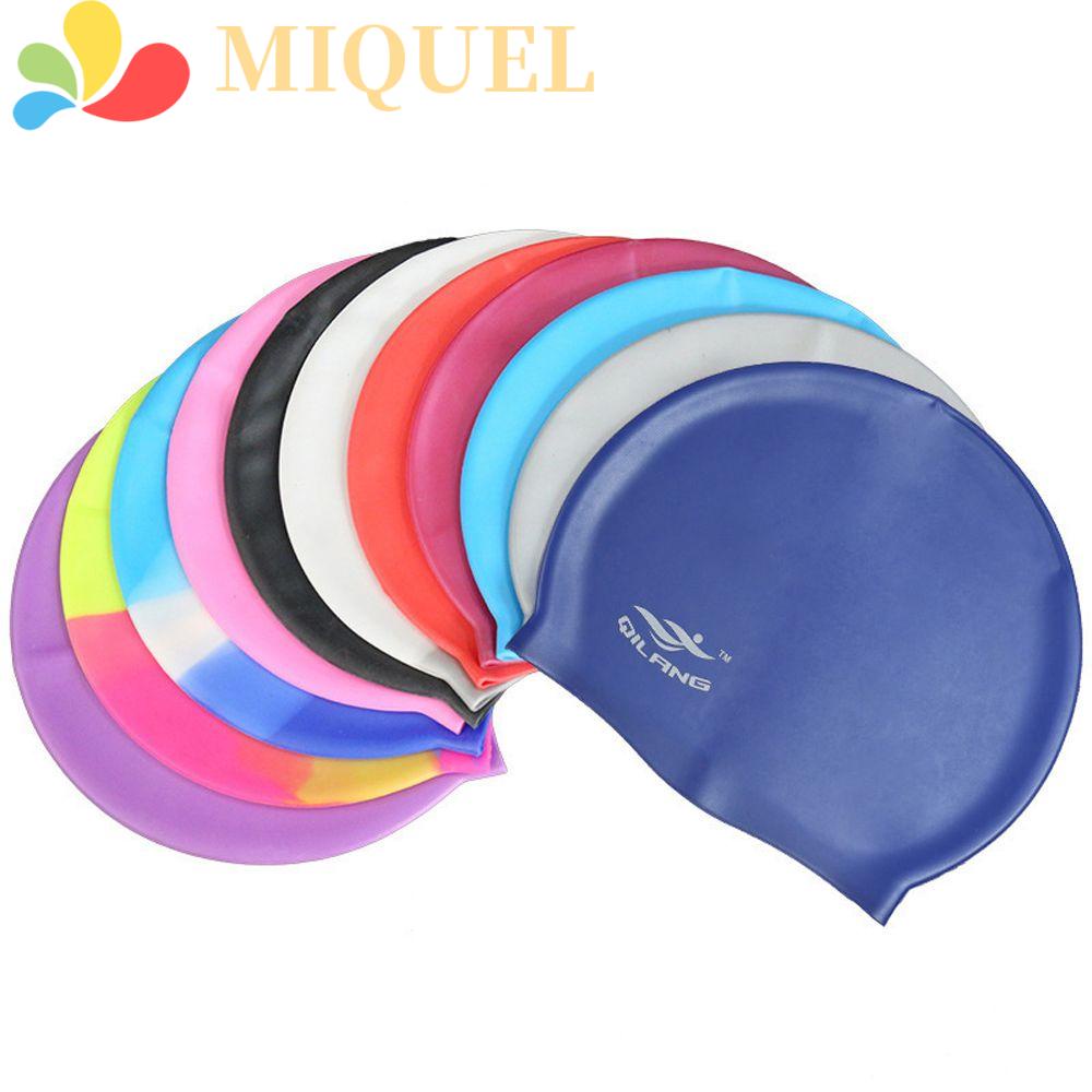 MIQUEL Mũ Bơi Bằng Silicone Dẻo Nhiều Màu Sắc Kích Thước Khác Nhau
