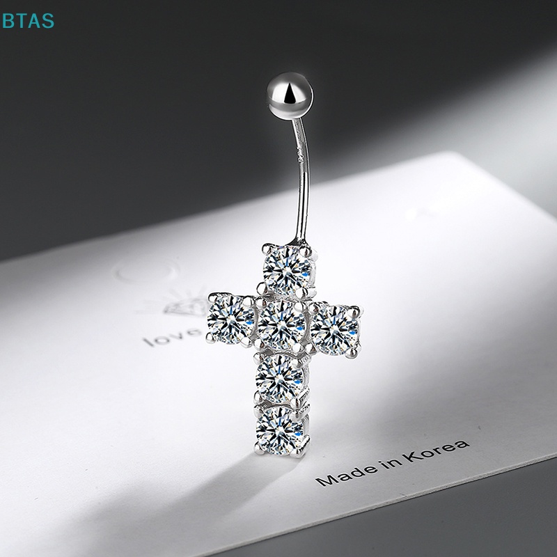 Khuyên Rốn Hình Thánh Giá Đính Đá Quyến Rũ Thời Trang Cho Nữ