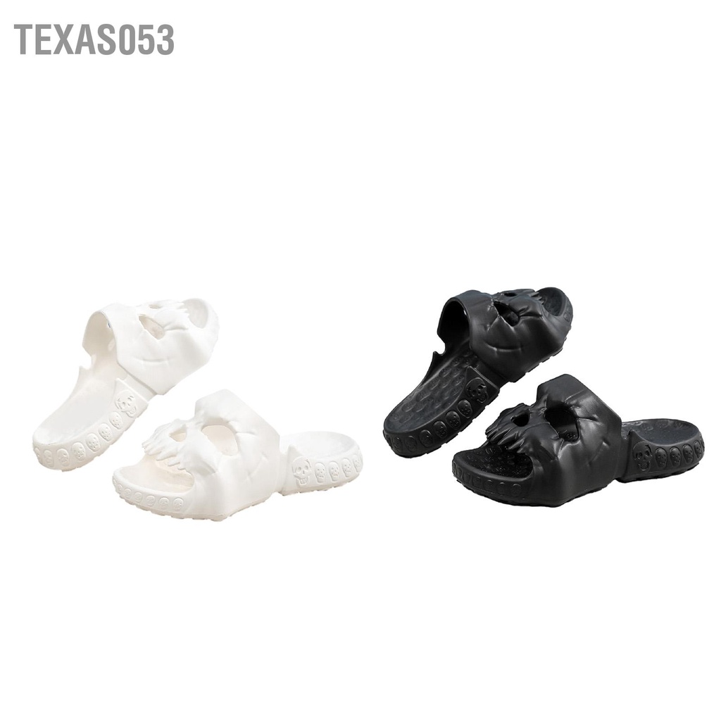 Texas053 Nam Đầu Lâu Trượt Dép EVA Đế Dày Chống Mềm Cho Mùa Hè Ngoài Trời