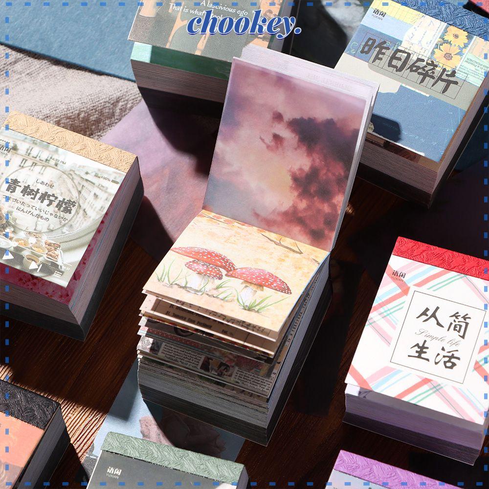 CHOOKEY Thẻ Giấy Thiết Kế Đục Lỗ Treo Trang Trí Sổ Tay DIY