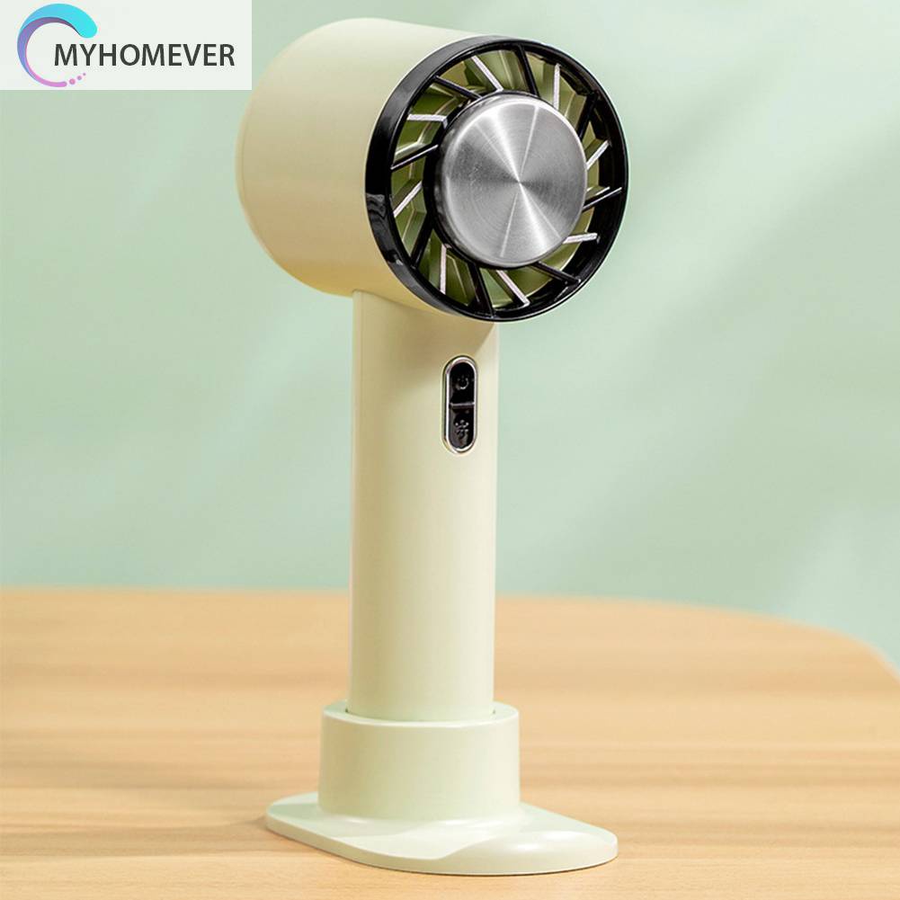 Quạt Mini Cầm Tay Kèm Đế Sạc USB Tiện Dụng Mang Theo Du Lịch Cắm Trại