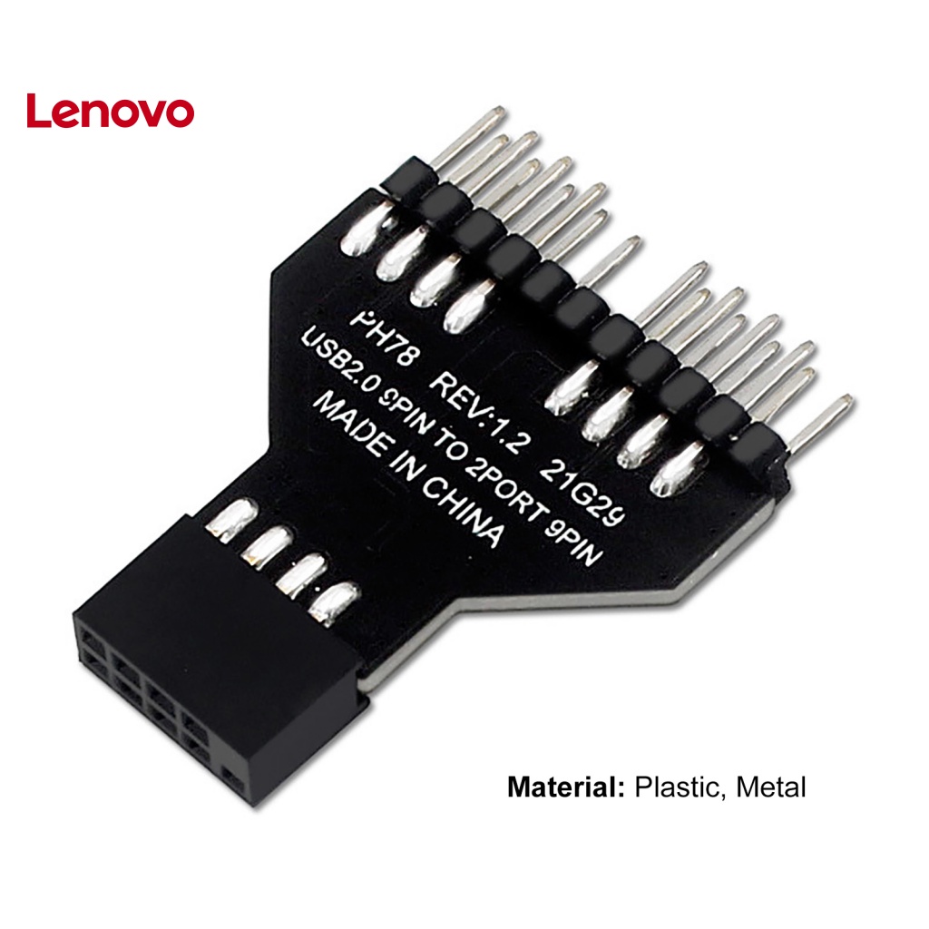 Đầu Nối Bo Mạch Chủ Hoa Hướng Dương Cổng USB2.0 9Pin Sang 2 9Pin Cho Đèn RGB Máy Tính