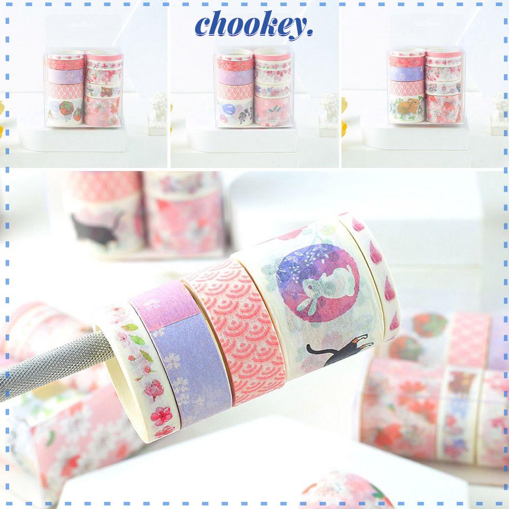 CHOOKEY 10 Cuộn Băng Keo Dán Trang Trí Sổ Tay DIY