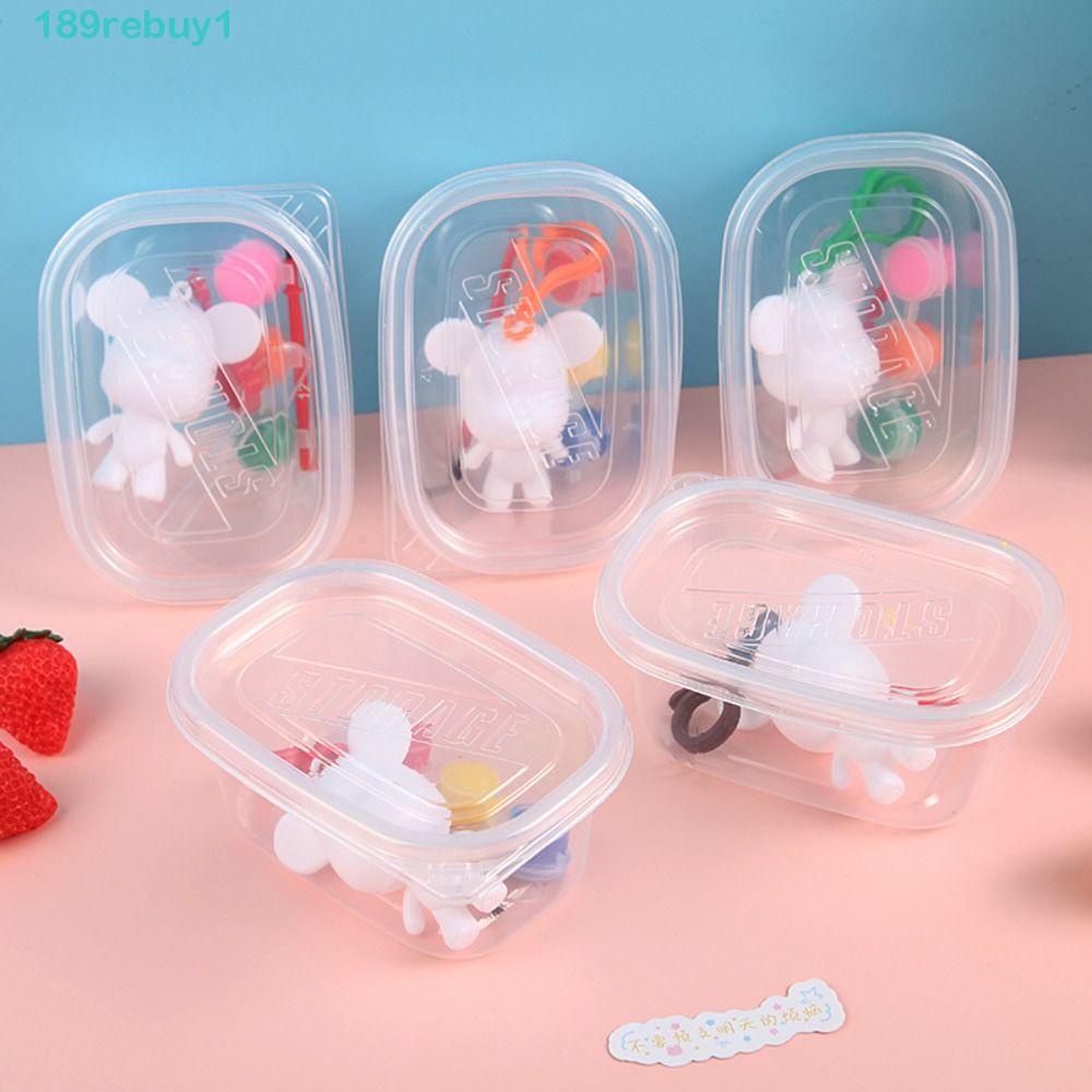 REBUY1 Bộ Phụ Kiện Mặt Dây Chuyền Hình Gấu Embryo Trắng Thủ Công DIY
