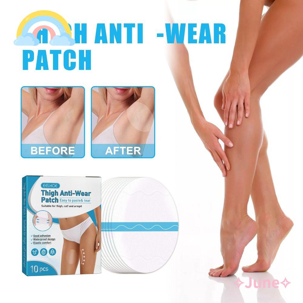 JUNE Bộ 6 Miếng Dán Đùi Trong Suốt Chống Trầy Xước Chống Chà Đùi Cho Thể Thao