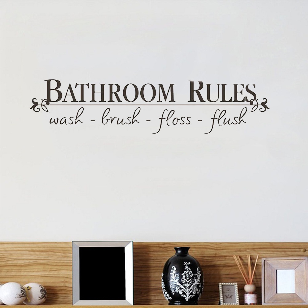 Miếng Dán Trang Trí Tường Bằng PVC Chống Thấm Nước In Chữ Tiếng Anh Độc Đáo