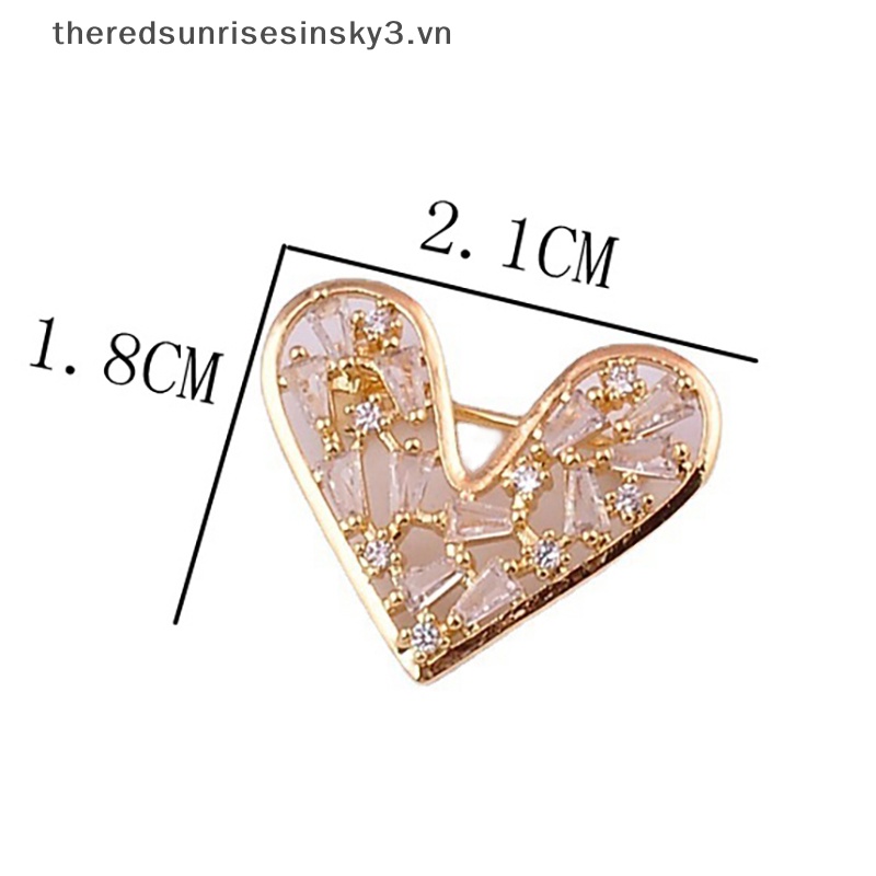 Ghim Cài Áo Hình Trái Tim Thời Trang Dành Cho Nữ