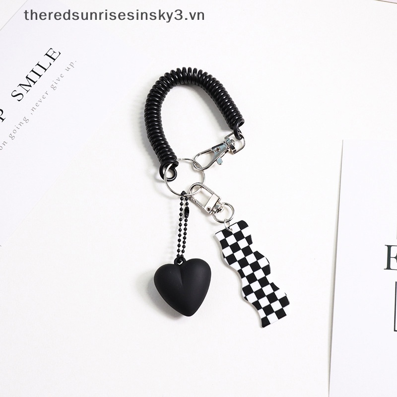 Móc Chìa Khóa Xe Hơi Bằng Acrylic Họa Tiết Hoạt Hình Dễ Thương Chống Thất Lạc Tiện Dụng