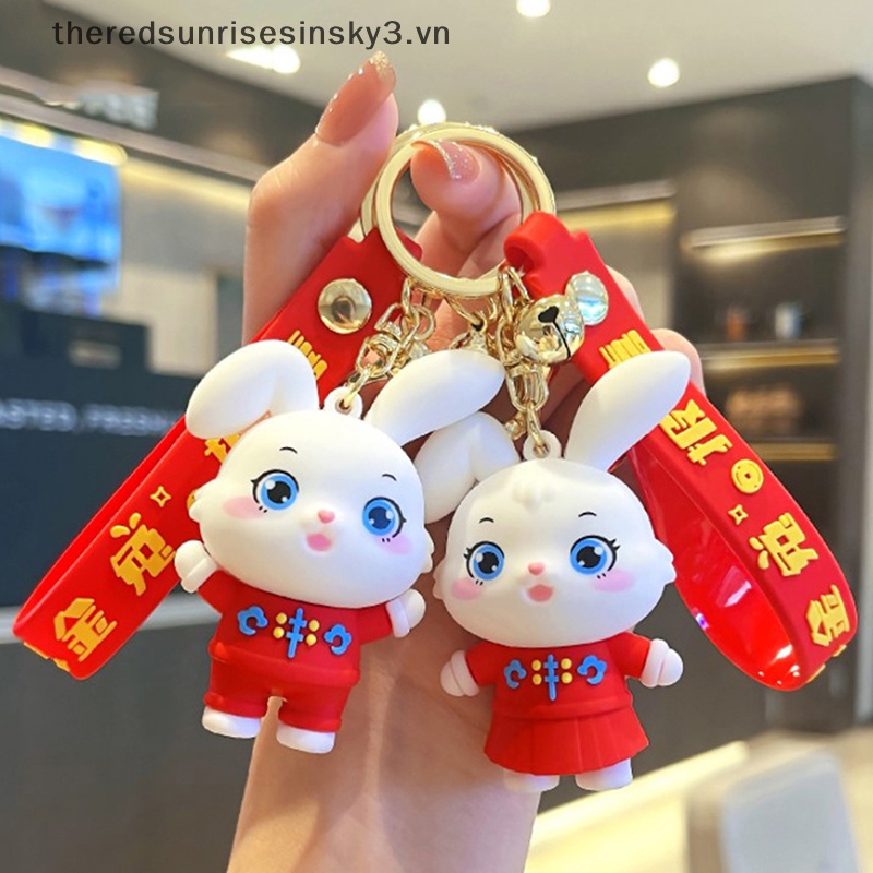 1 Móc Khóa Hình Thỏ Hoạt Hình Đáng Yêu Dành Cho Cặp Đôi