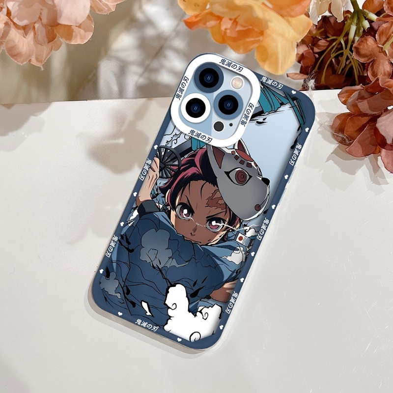 Ốp Điện Thoại Silicon Mềm Trong Suốt Hình Anime Demon Slayer Tokitou Muichirou Kokushibou Cho Samsung Galaxy J7 Prime J4 J6 Plus A12 5G