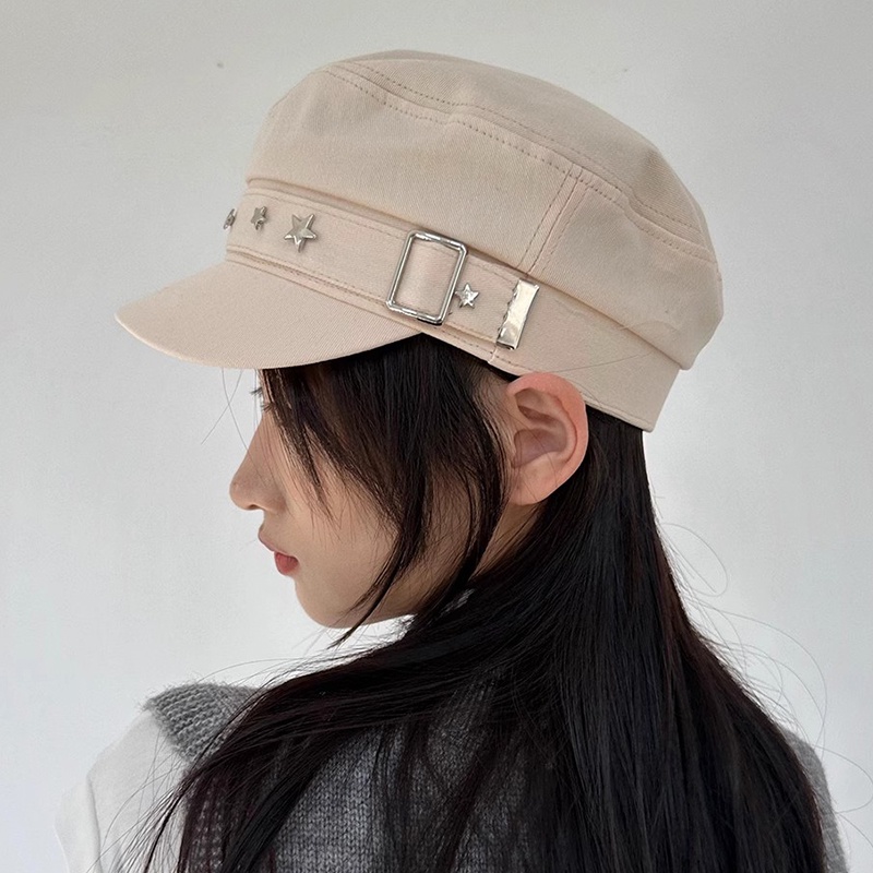 Mũ Beret Cotton Màu Trơn Phong Cách Anh Quốc Thời Trang Cho Nam Nữ