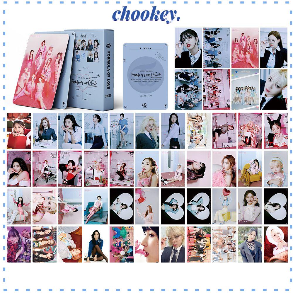 CHOOKEY Bộ Sưu Tập 54 Thẻ Ảnh Nhóm Nhạc TWICE O + T = 3