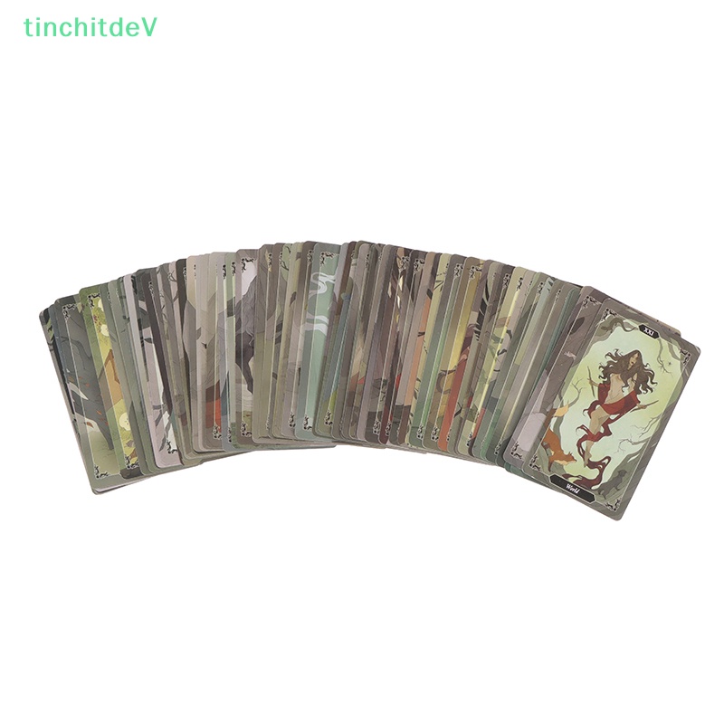 Bộ Bài Tarot Bằng Gỗ Màu Tối Giải Trí Cho Gia Đình