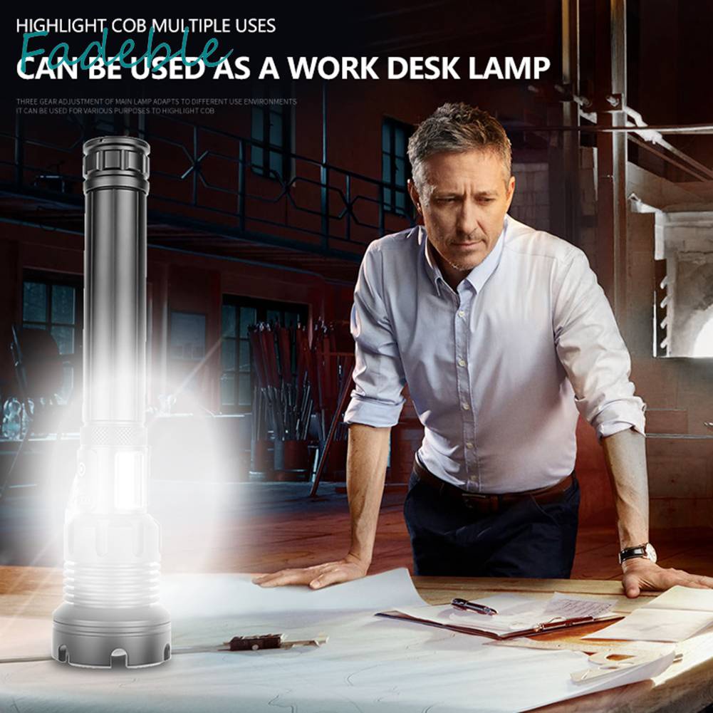 Đèn Pin XHP90 / XHP160 2500LM / 2800LM COB LED Có Thể Sạc Lại Bằng Cổng USB Tiện Dụng