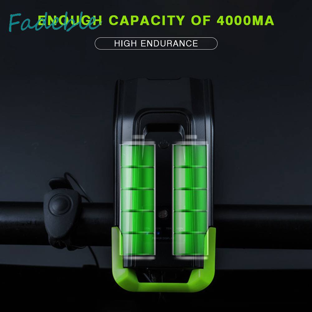 Đèn Pin Cảm Ứng Gắn Tay Lái Xe Đạp 120dB 4000mAh