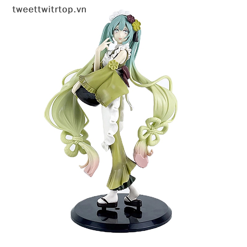 Trtop hatsune miku anime figures matcha ice cream for dessert cô gái xinh đẹp hành động hình pvc bộ sưu tập mô hình đồ trang trí đồ chơi vn