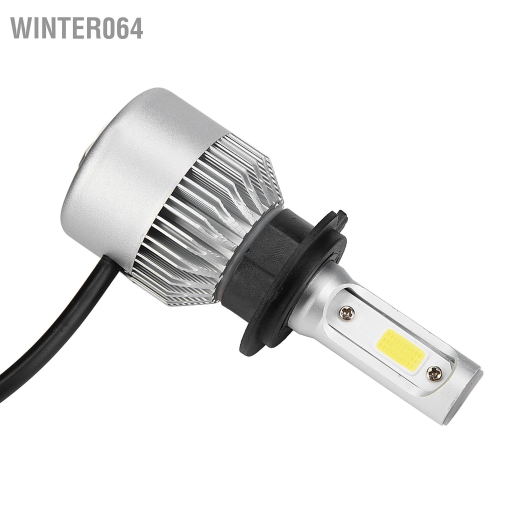 Winter064 Cặp H7 LED 36W 8000LM Đèn pha ô tô Hi/Lo Beam Auto Bulbs 6000K (Bạc)
