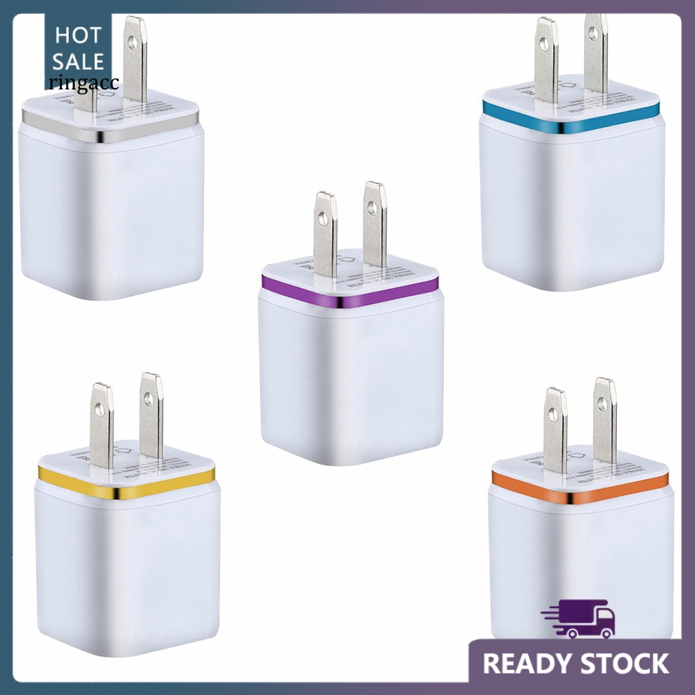 Tẩu Sạc Nhanh Cổng USB Kép Gắn Tường Cho Điện Thoại Di Động