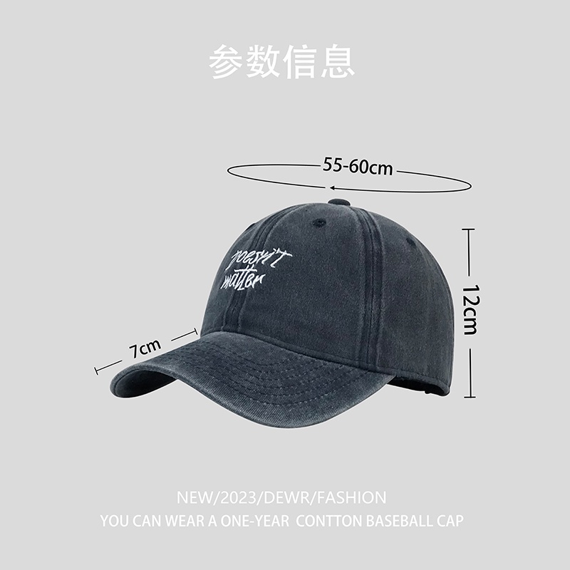 Mũ Lưỡi Trai Thêu Chữ Phong Cách Retro Thời Trang Cho Nam Nữ