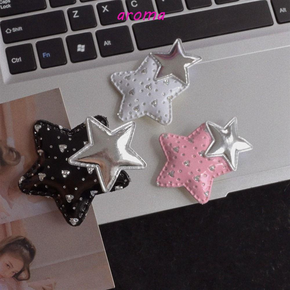 AROMA Kẹp Tóc Hình Ngôi Sao Năm Cánh Đơn Giản y2k