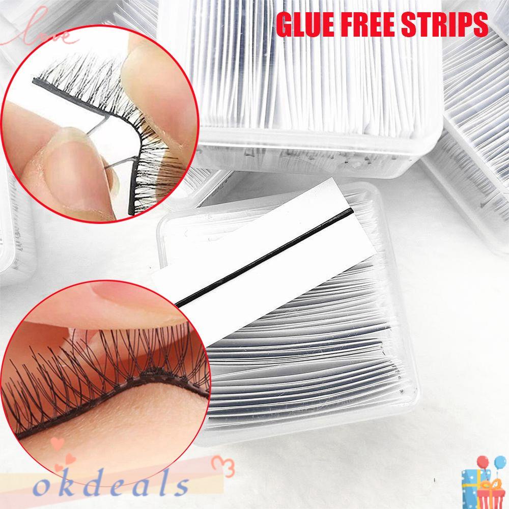 OKDEALS Hộp 34 Miếng Dán Mi Giả Có Thể Tái Sử Dụng Tiện Lợi