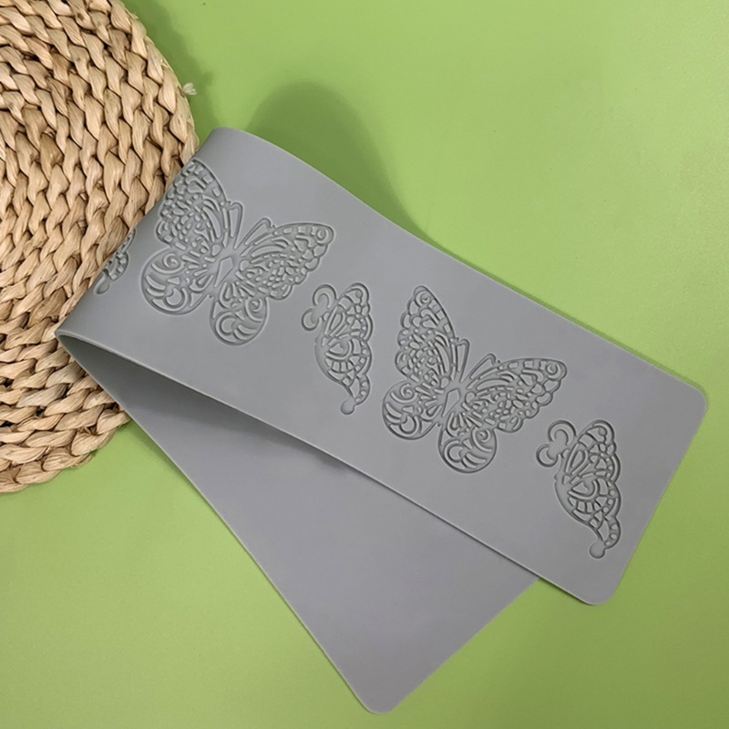 Khuôn Silicone Làm Bánh Hình Bướm Dập Nổi Có Thể Tái Sử Dụng