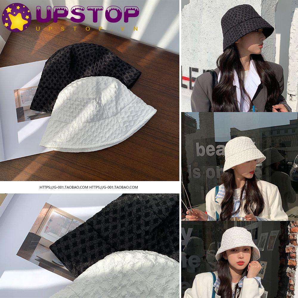 UPSTOPVN Mũ Bucket Vành Rộng Thiết Kế Thoáng Khí Hợp Thời Trang