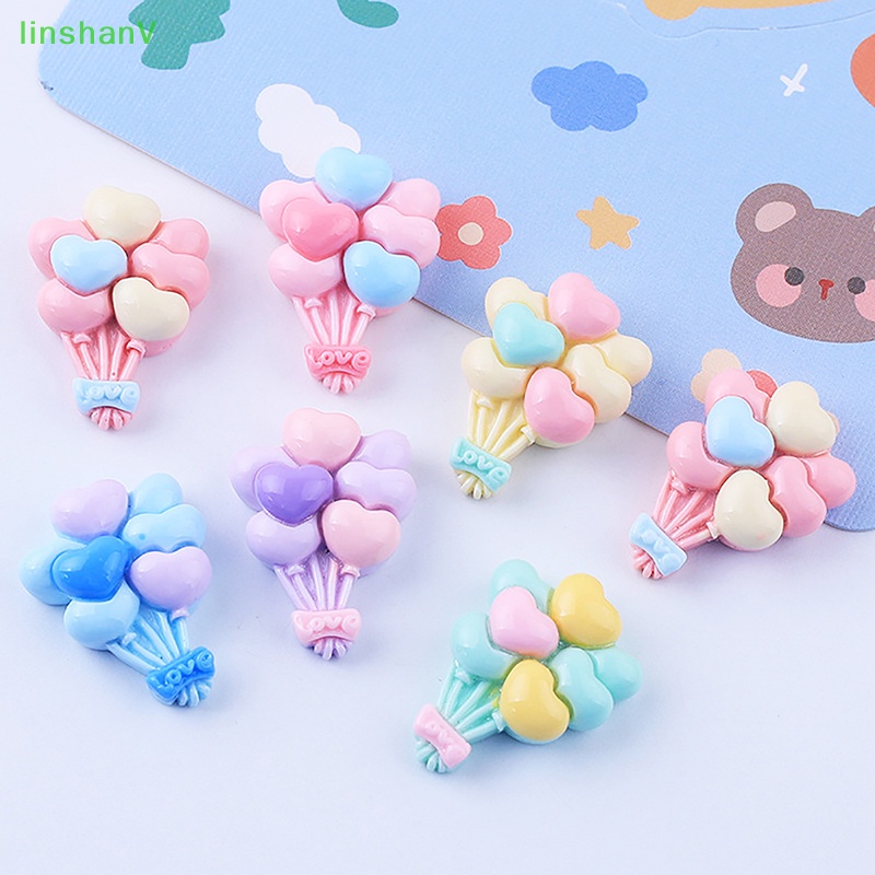 Bong Bóng Nhựa Resin Cabochon Mini Nhiều Màu Dễ Thương Trang Trí Sổ Tay Thủ Công