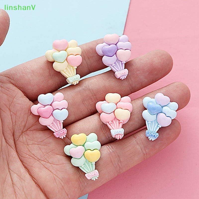 Bong Bóng Nhựa Resin Cabochon Mini Nhiều Màu Dễ Thương Trang Trí Sổ Tay Thủ Công