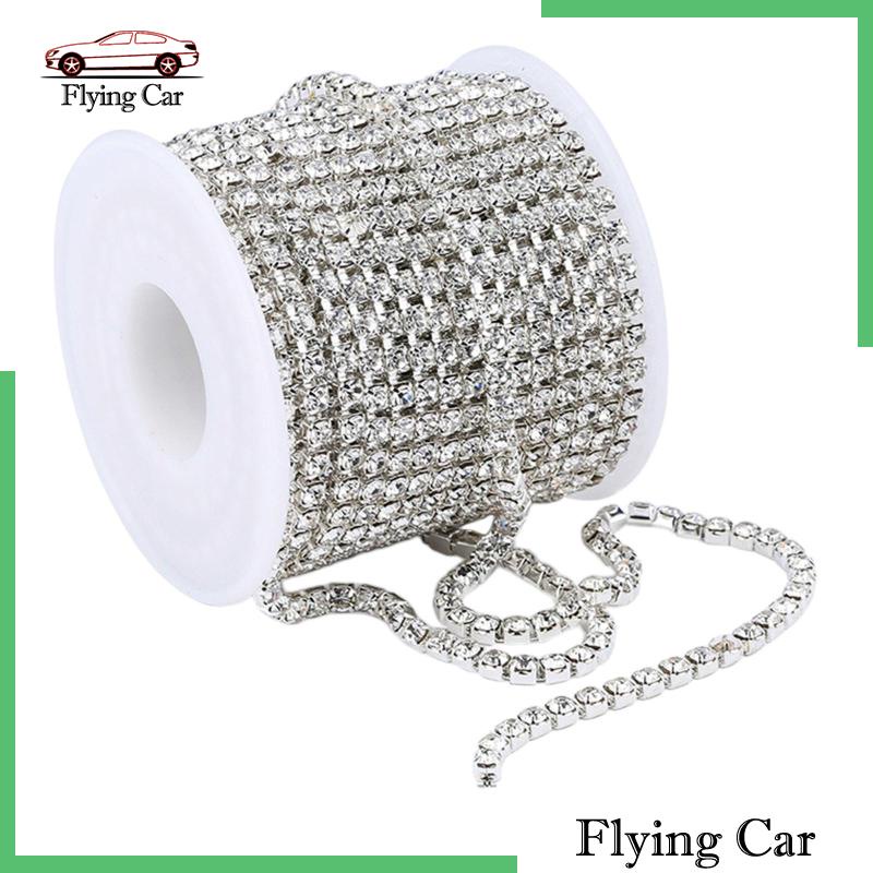 Dây Xích Đính Đá Pha Lê 11 Yards 3MM Dùng Làm Trang Sức Thủ Công