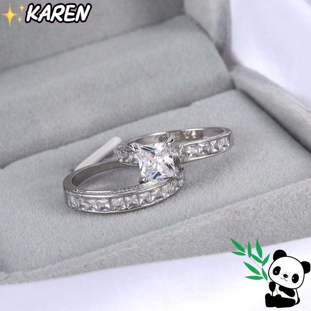 KAREN Nhẫn Cưới 2 Trong 1 Thời Trang Cho Nữ