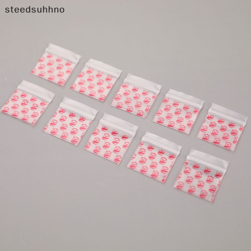 Set 100 Túi Zip Nhựa Mini Đựng Thuốc Tiện Dụng hhno