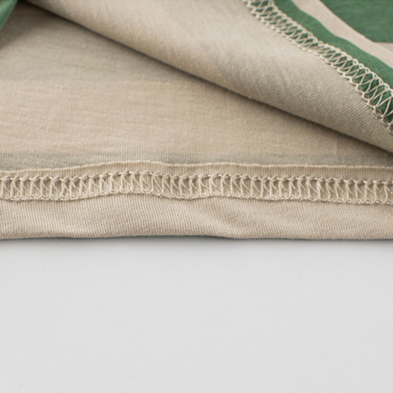 LJMOFA Áo Thun 100% Cotton Thoáng Khí Tay Ngắn Họa Tiết Kẻ Sọc Nhiều Màu Sắc Thời Trang Mùa Hè Cho Bé Trai Và Gái 1-10 Tuổi